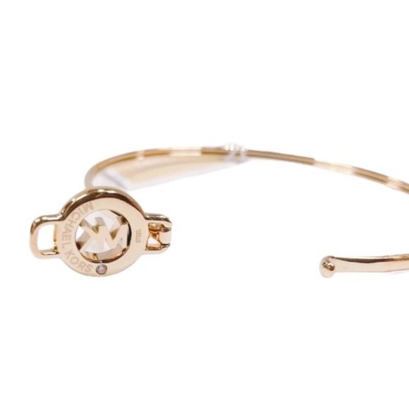 SOLD NWT MICHAEL KORS Gold-Tone Logo Bracelet - Picture 5 of 6